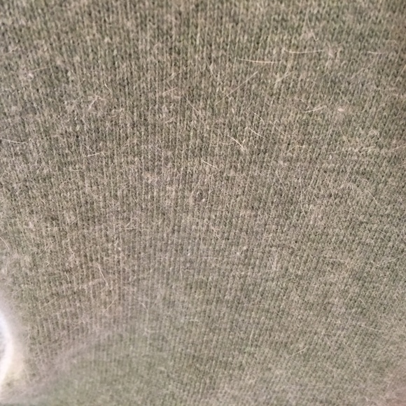 Sage Green V-Neck Sweater - Picture 2 of 3